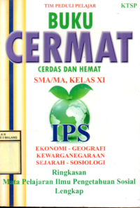 Buku Cermat, Cerdas Dan Hemat SMA / MA, Kelas XI