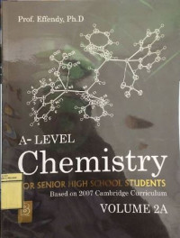 Image of A-Level Chemistry for High Shool Students Volume 2A