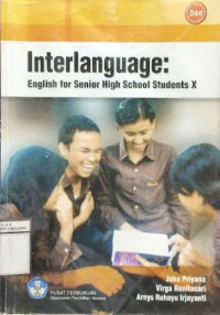 Image of Interlanguage : English for Senior High School Students X