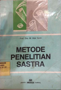 Image of Metode Penelitian Sastra