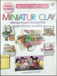 Image of Miniatur Clay Replika Pasar Tradisional Dari Tepung Maizena