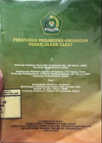 Image of Peraturan Perundang-Undangan Pengelolaan Zakat