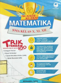 Image of Sukses Kuasai Matematika SMA Kelas X,XI,XII